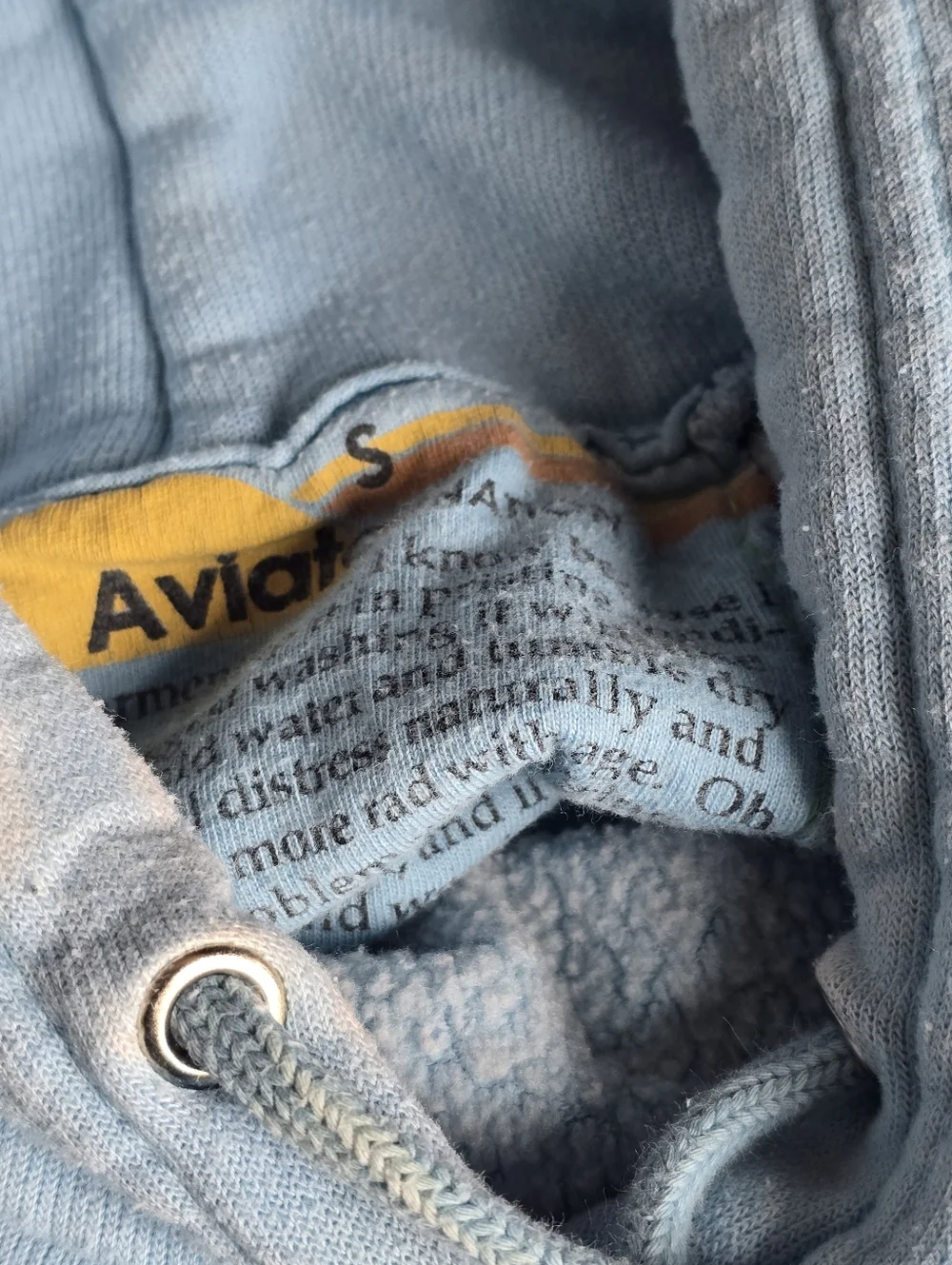 Aviator Nation Sky Blue Hoodie And Sweatpants Smiley Sleeve Graphics - Picture 8 of 10